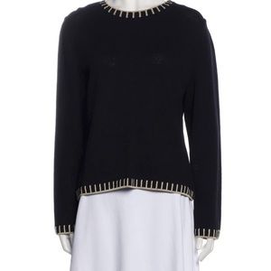 St John Sweater with lurex trim